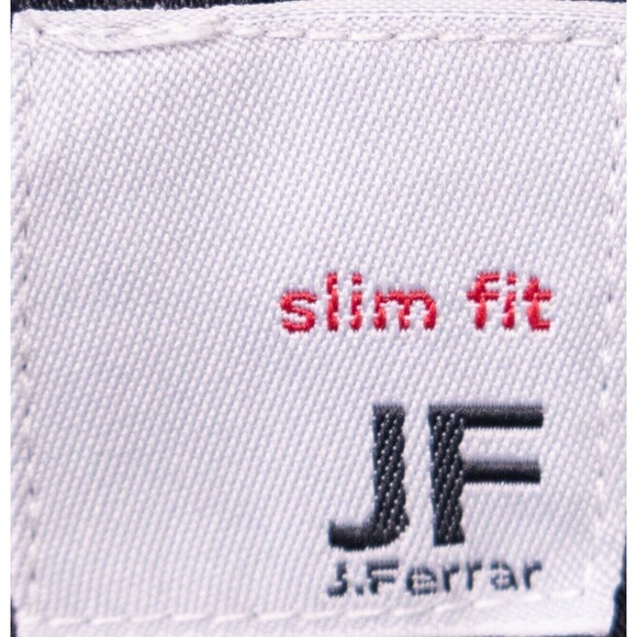 J.Ferrar Men's Sport Coat Blazer Two Button Charcoal Plaid Poly Blend Slim 42L - Picture 10 of 13